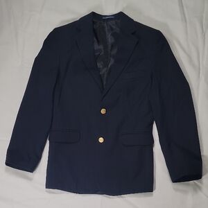 Classic Navy Blazer with Gold Buttons